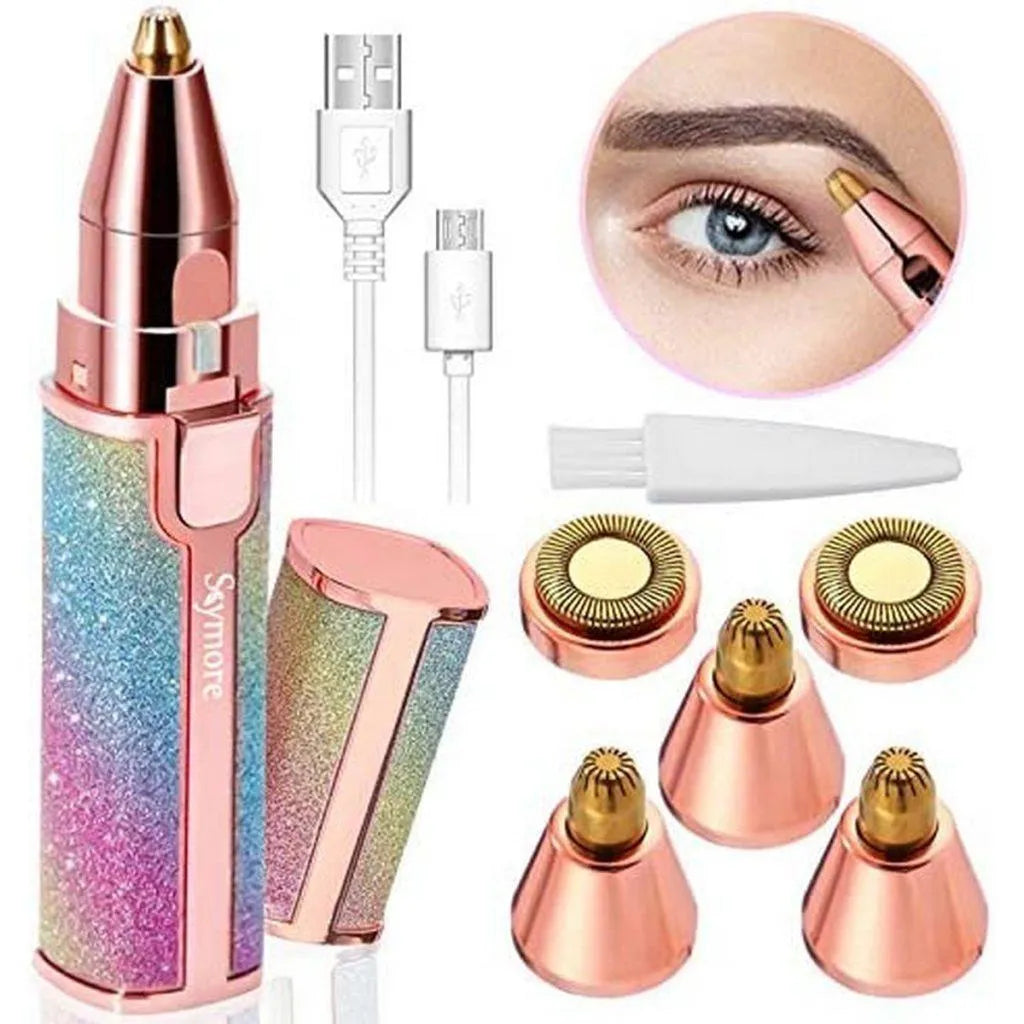 Women's Eyebrows Hair Trimmer - Rechargeable SelfSharpening PopUp Trimmer