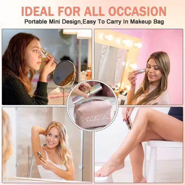 Women's Eyebrows Hair Trimmer - Rechargeable SelfSharpening PopUp Trimmer