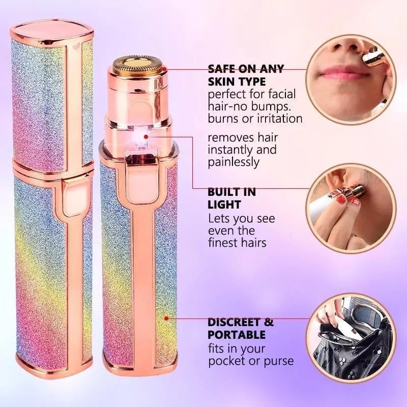 Women's Eyebrows Hair Trimmer - Rechargeable SelfSharpening PopUp Trimmer