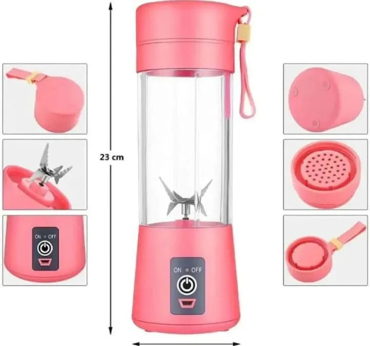 Mini Blender (6 Blade Electric Juicer Machine) Portable &amp; Rechargeable Electric Juicer Blender