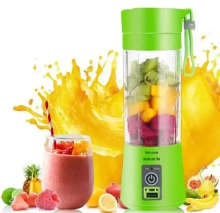 Mini Blender (6 Blade Electric Juicer Machine) Portable &amp; Rechargeable Electric Juicer Blender