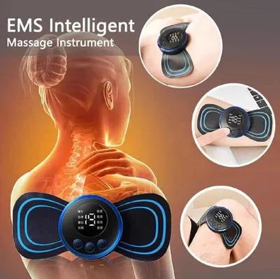 Mini Electric Neck Massager Charging Portable Shoulder and Neck Neck Massage Patch with Multiple Adjustable Levels