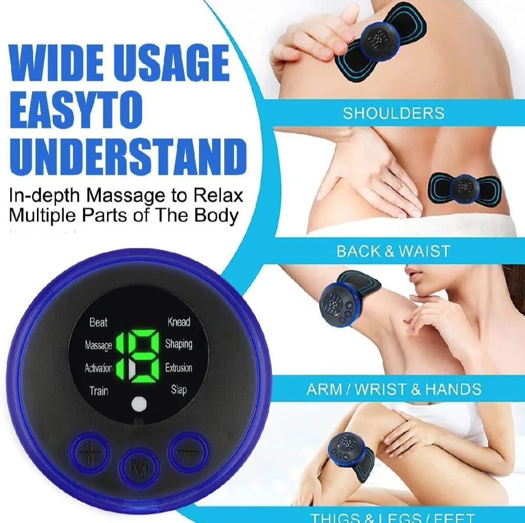 Mini Electric Neck Massager Charging Portable Shoulder and Neck Neck Massage Patch with Multiple Adjustable Levels