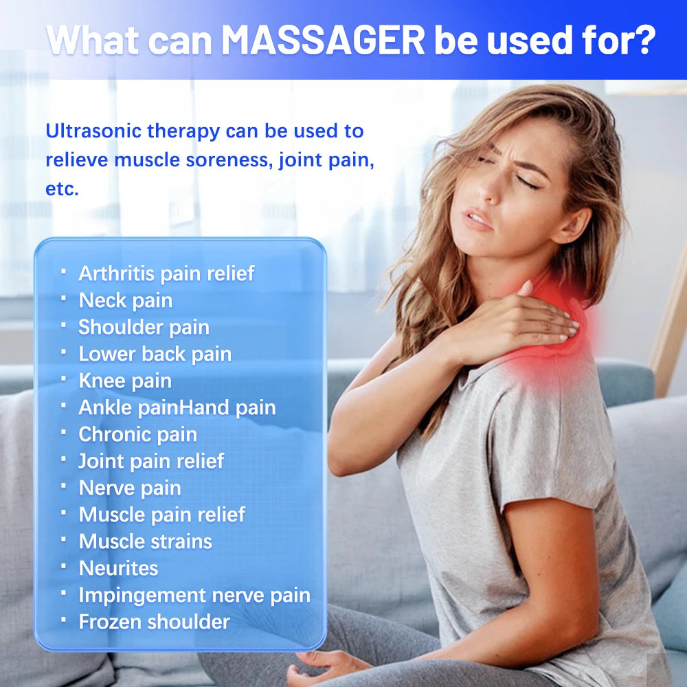 Mini Electric Neck Massager Charging Portable Shoulder and Neck Neck Massage Patch with Multiple Adjustable Levels