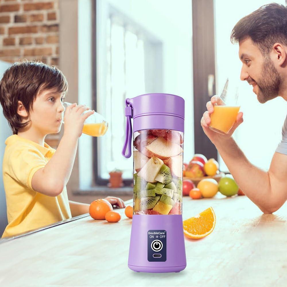 Mini Blender (6 Blade Electric Juicer Machine) Portable &amp; Rechargeable Electric Juicer Blender
